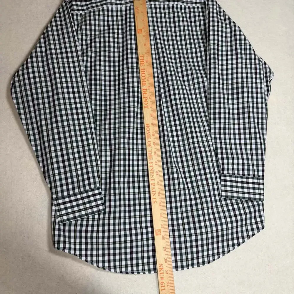 Vintage Polo Ralph Lauren Shirt Mens M Button Down Black Gingham Plaid Cotton